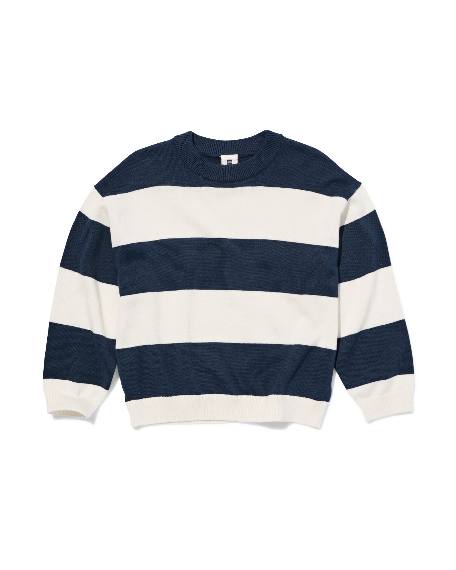 pull ray&eacute; bleu - 30786703BLUE - HEMA