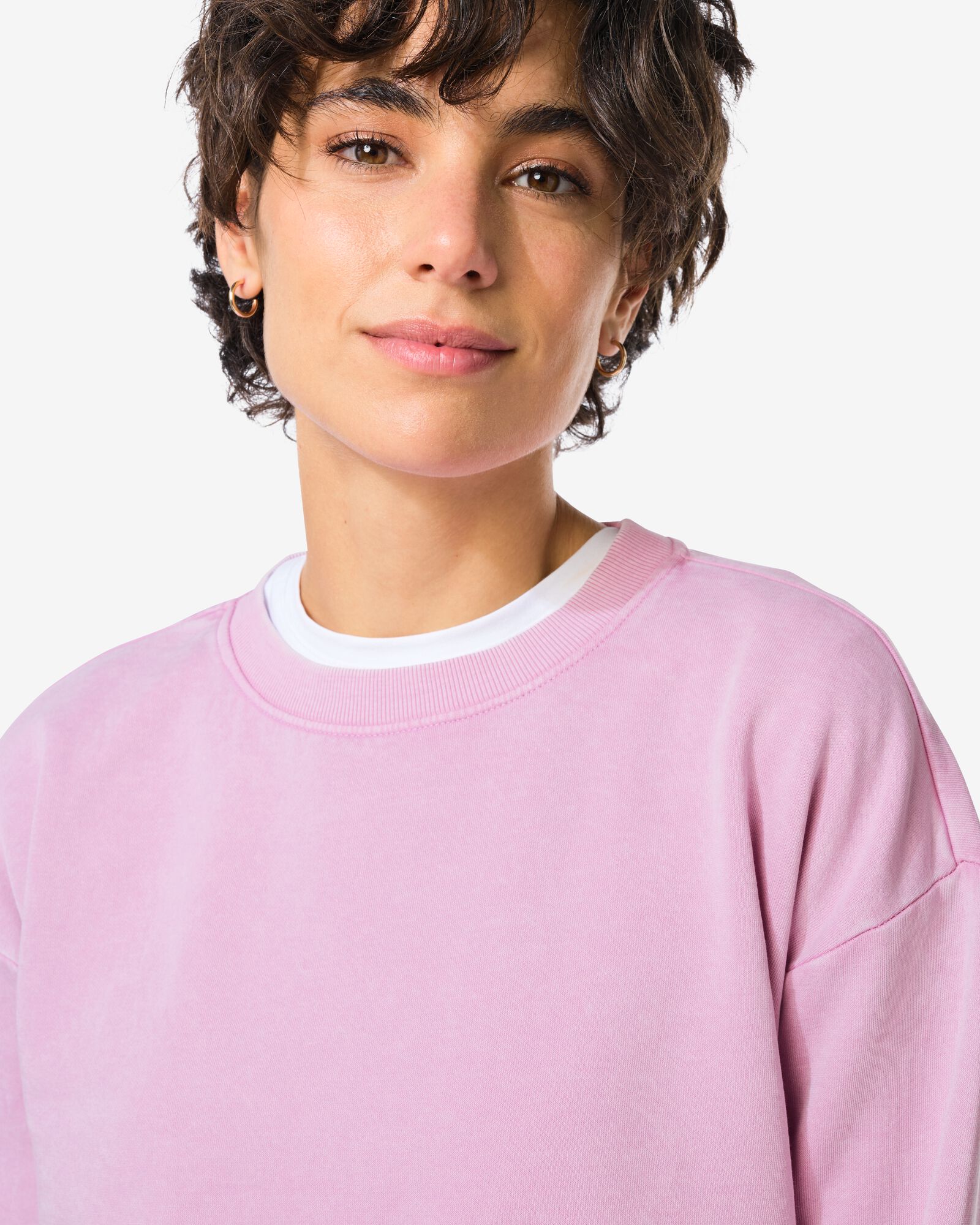 pull femme Esmee jersey relaxed fit rose rose - 36206660PINK - HEMA