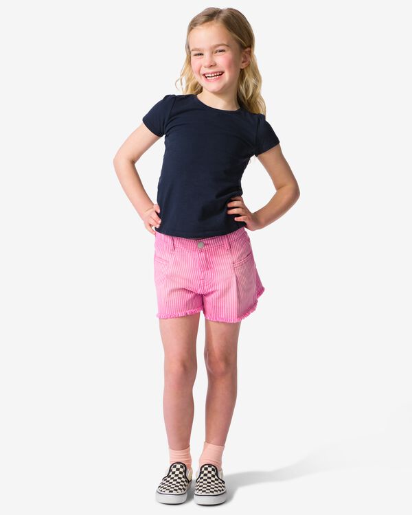 Kindershorts, gestreift rosa rosa - 30864012PINK - HEMA