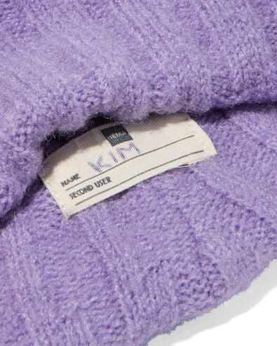 kinder beanie pompon lila lila - 16700250LILAC - HEMA