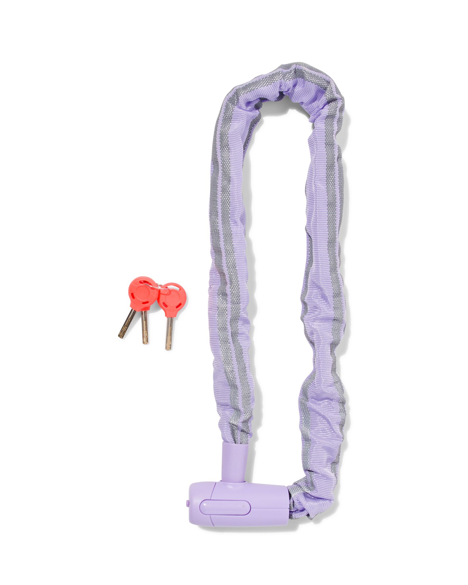 ketting met vast slot 90cm &Oslash;8mm lila - 41150001 - HEMA