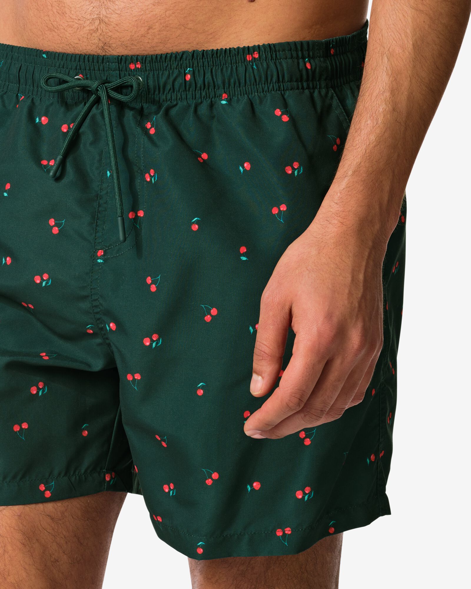 Herren-Badehose Pieter, Kirschen dunkelgr&uuml;n dunkelgr&uuml;n - 22100140DARKGREEN - HEMA