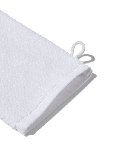 Waschhandschuh, recycelt, Baumwolle, 16 x 21 cm, weiß - 5240208 - HEMA