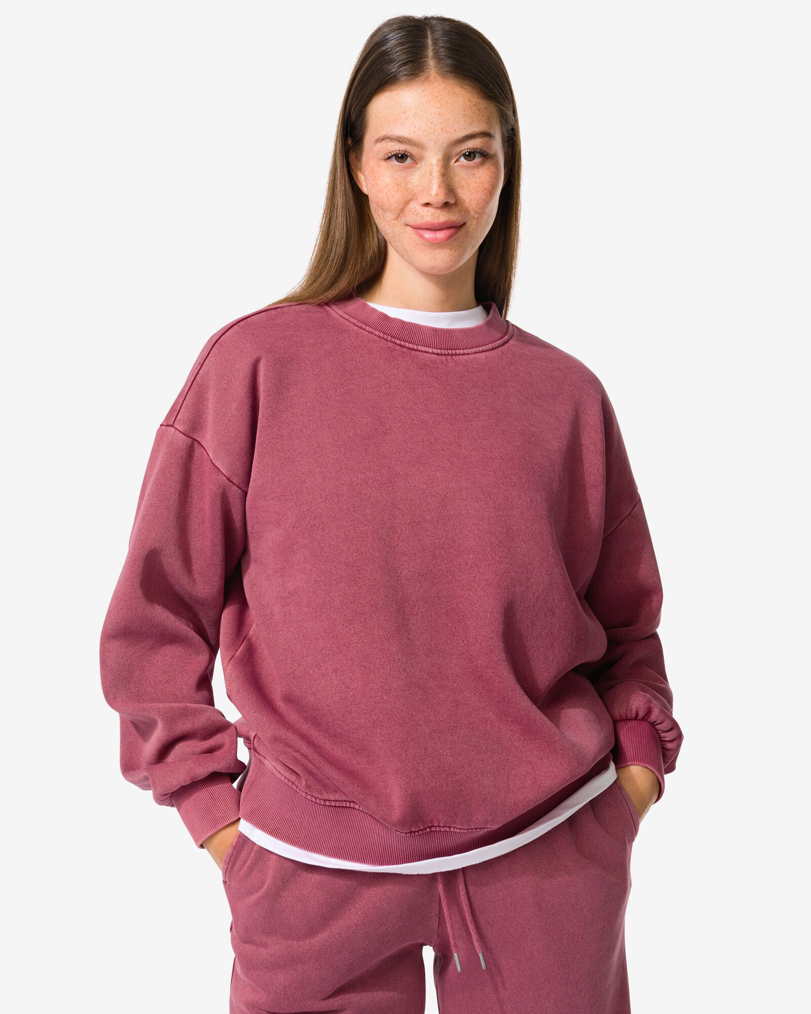 pull femme Esmee bordeaux - 36205450BURGUNDYRED - HEMA