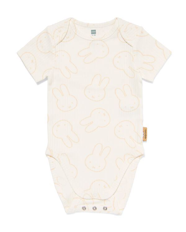Miffy mitwachsender Baby-Strampler LENZING&trade; ECOVERO&trade;, gerippt eierschalenfarben eierschalenfarben - 33303960OFFWHITE - HEMA