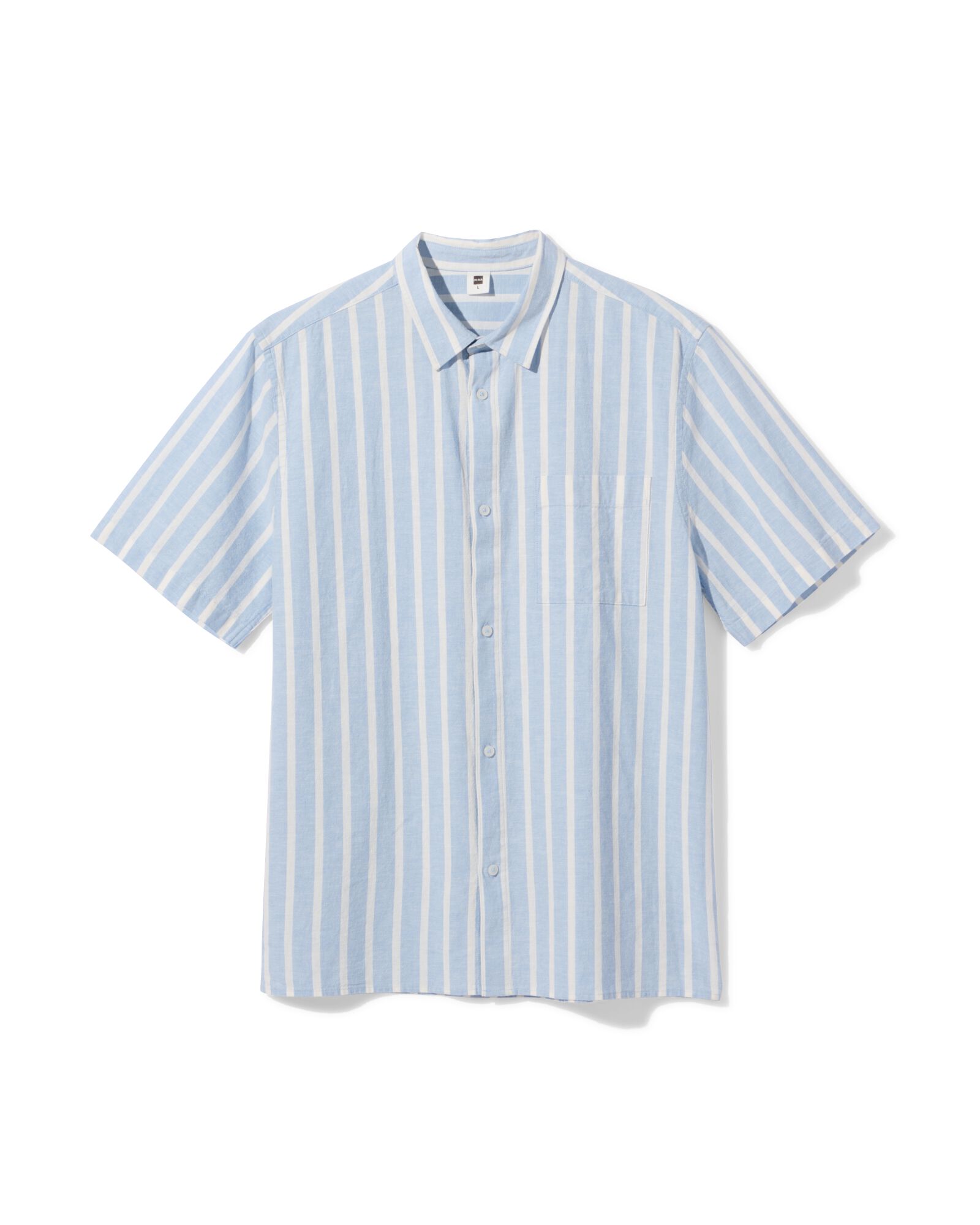 chemise homme Lenny rayures bleu clair bleu clair - 2133140LIGHTBLUE - HEMA