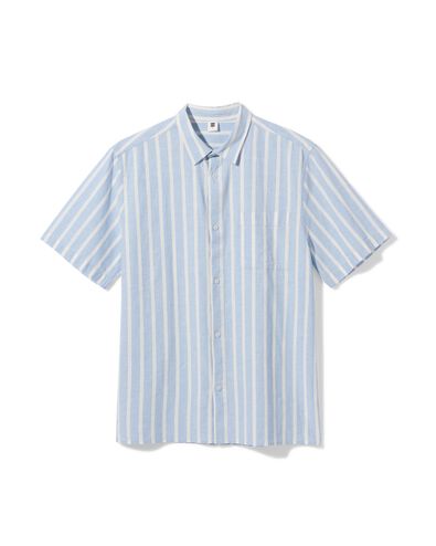 chemise homme Lenny rayures bleu clair bleu clair - 2133140LIGHTBLUE - HEMA