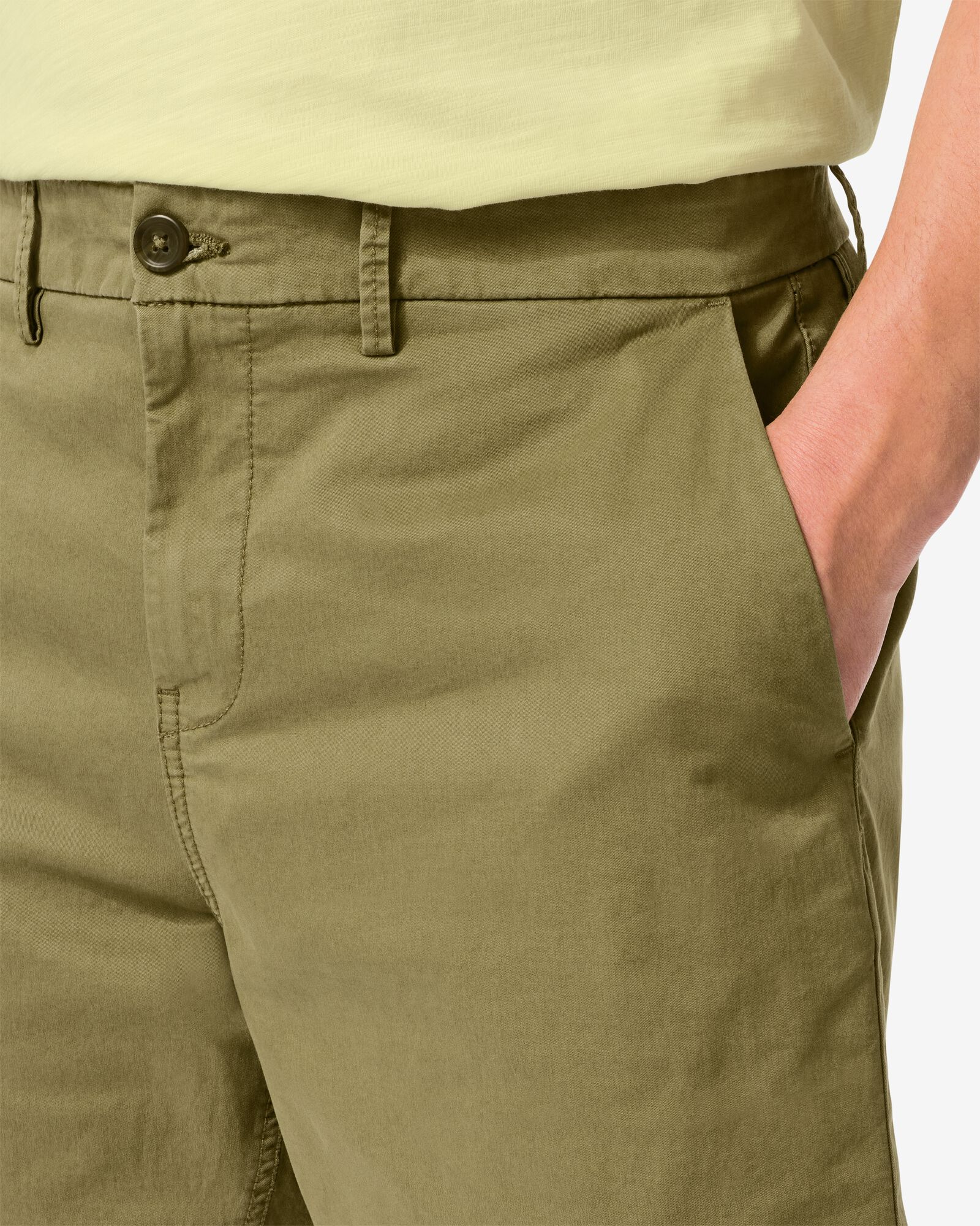 Herrenshorts Charly, Regular Fit, Chino mittelgr&uuml;n mittelgr&uuml;n - 2140910MIDGREEN - HEMA