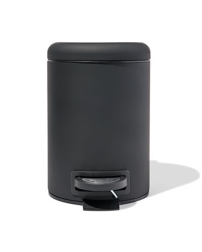 poubelle à pédale 3 L noir - 80330052 - HEMA