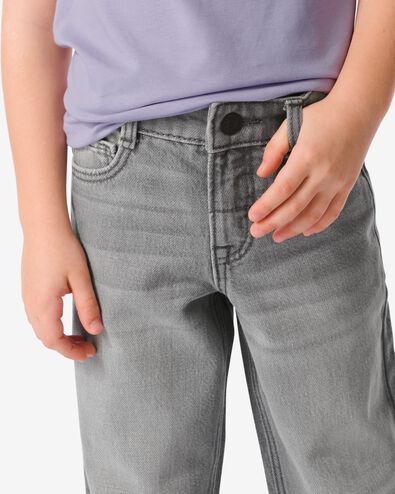 jean enfant - modèle straight fit gris 122 - 30776369 - HEMA