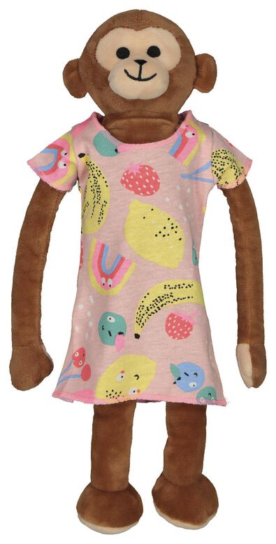 Kinder-Nachthemd mit Puppen-Nachthemd hellrosa 110/116 - 23070652 - HEMA