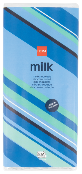 Belgische melkchocolade 200g - 10371014 - HEMA