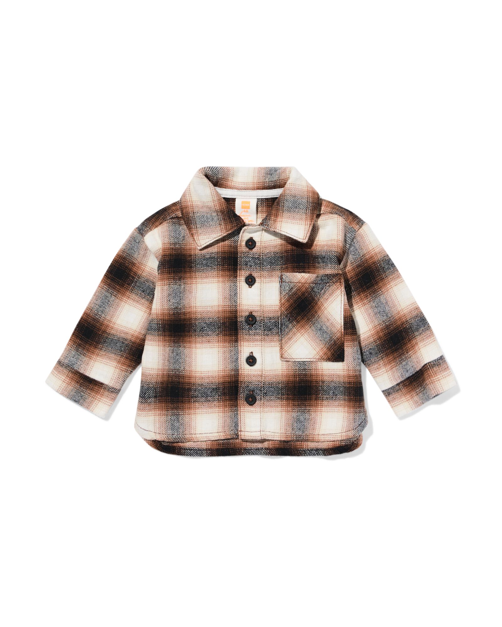 chemise b&eacute;b&eacute; carreaux marron marron - 33173370BROWN - HEMA
