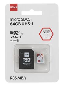 Carte mémoire micro SD 64 Go - 39520012 - HEMA