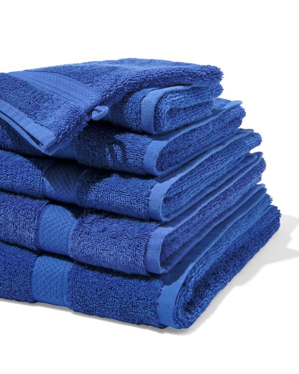 serviettes de bain - qualit&eacute; &eacute;paisse bleu cobalt serviette 100 x 150 - 5282867 - HEMA