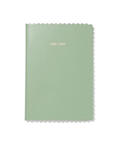 agenda scolaire 2026-2027 A5 simili cuir vert - 14505666 - HEMA