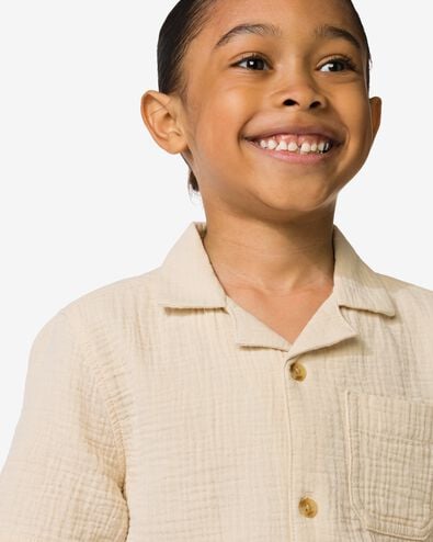 chemise enfant beige - 30716317BEIGE - HEMA