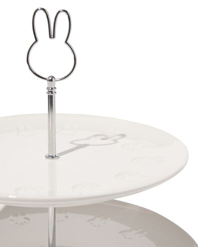 pr&eacute;sentoir &agrave; g&acirc;teaux &agrave; &eacute;tages Miffy 28,5 cm en c&eacute;ramique &agrave; 2 niveaux - 60410290 - HEMA