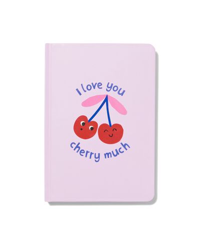 Notizbuch (18 x 12.6 cm) mit Pompon-Stift, Geschenkset - 14440078 - HEMA