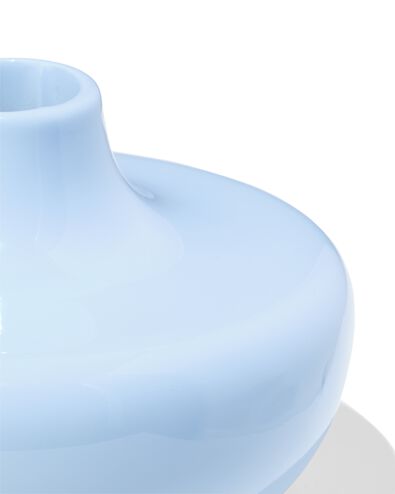 kandelaar 10.8x7.5cm keramiek blauw - 13325036 - HEMA