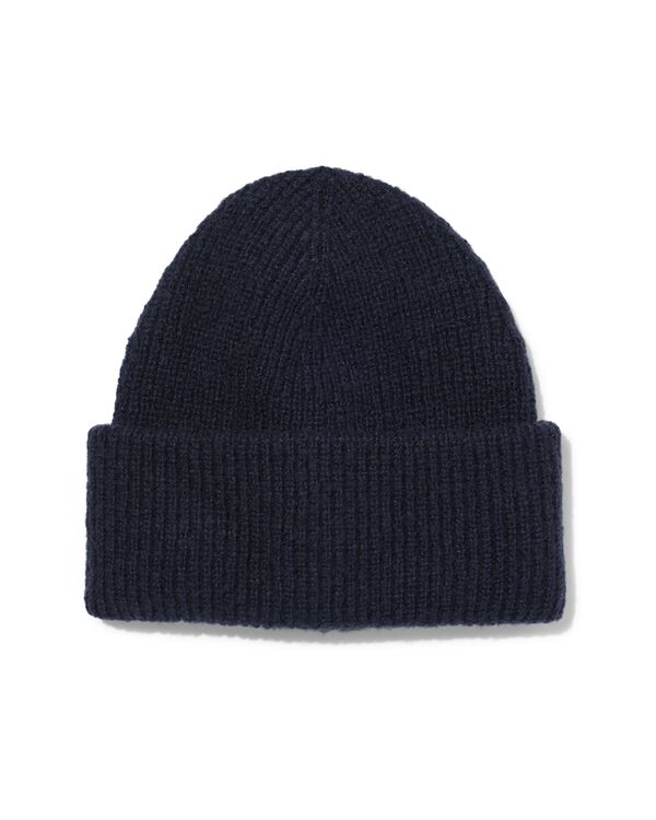 bonnet homme bleu fonc&eacute; - 16500004 - HEMA