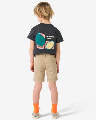 short enfant coupe droite beige beige - 30716805BEIGE - HEMA