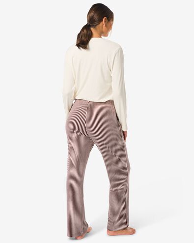 pantalon femme &agrave; rayures en velours marron fonc&eacute; marron fonc&eacute; - 23401230DARKBROWN - HEMA