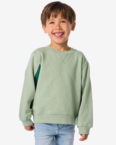 pull colorblock vert - 30788701GREEN - HEMA
