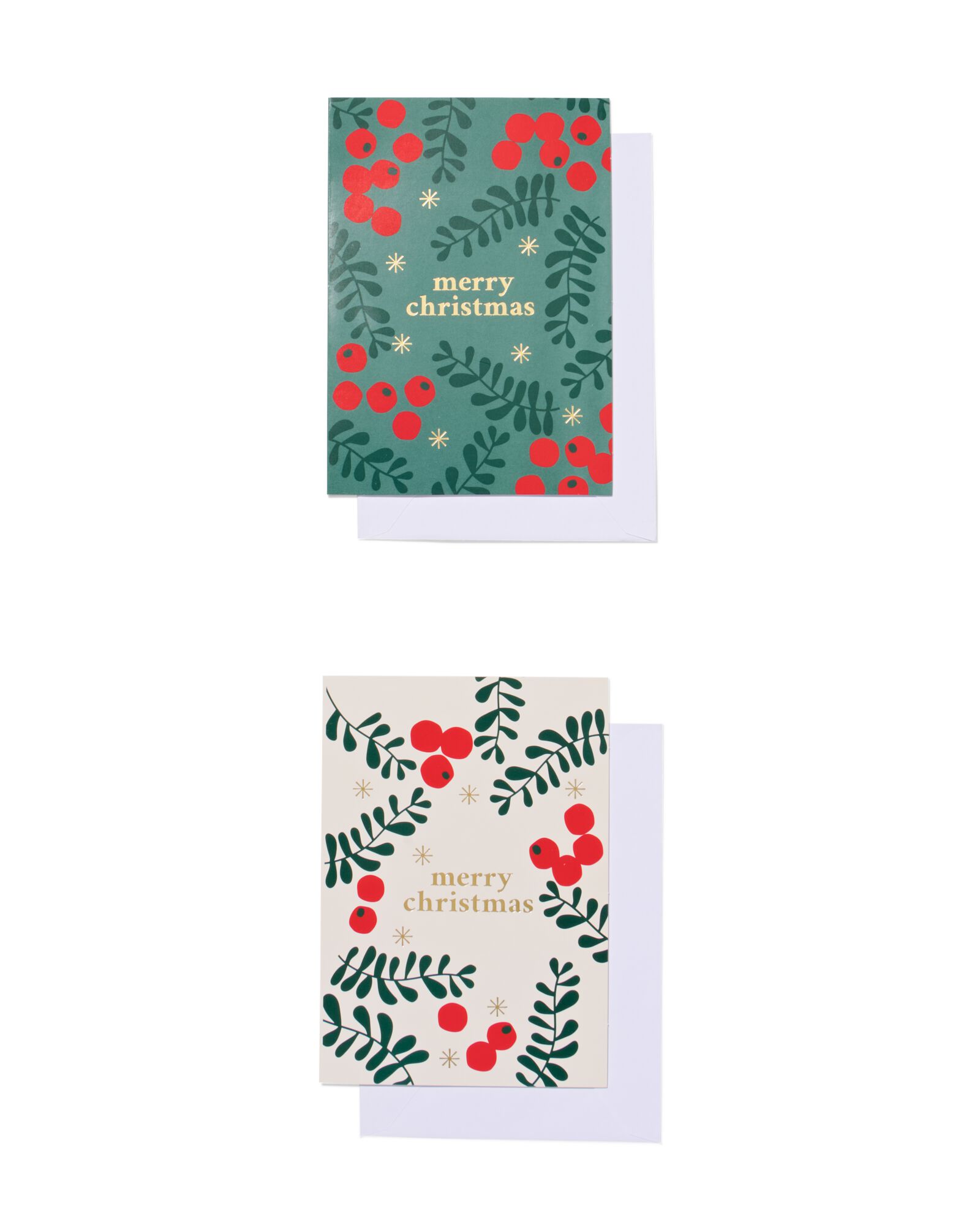 kerstkaarten 14.4x10.4cm - 10 stuks - 25300153 - HEMA