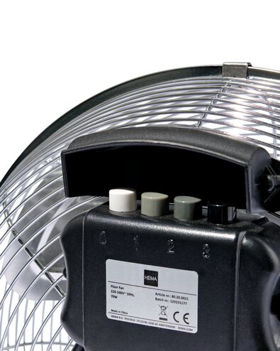ventilateur de plancher extra power chrom&eacute; &Oslash;35cm - 80200021 - HEMA