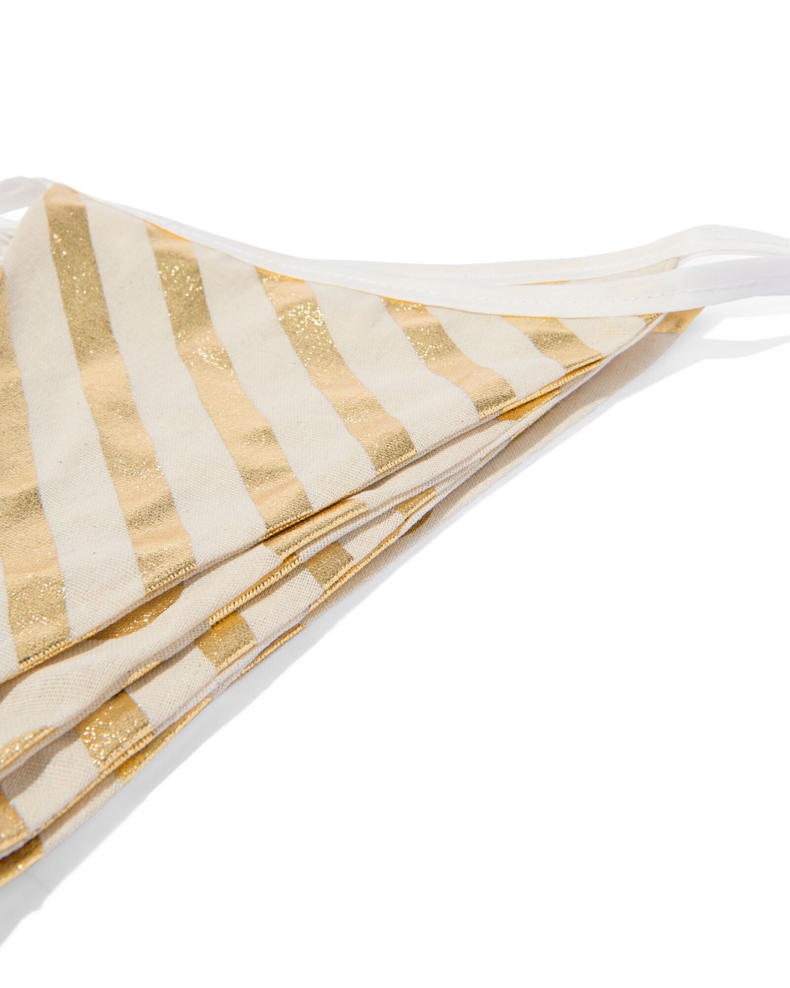 guirlande drapeaux textile dorée 8 m - 14250150 - HEMA