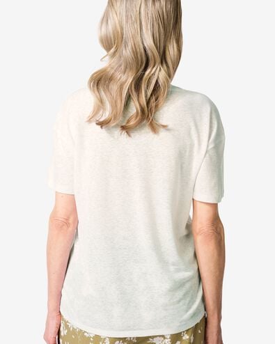 t-shirt femme Evie blanc blanc - 36208960WHITE - HEMA