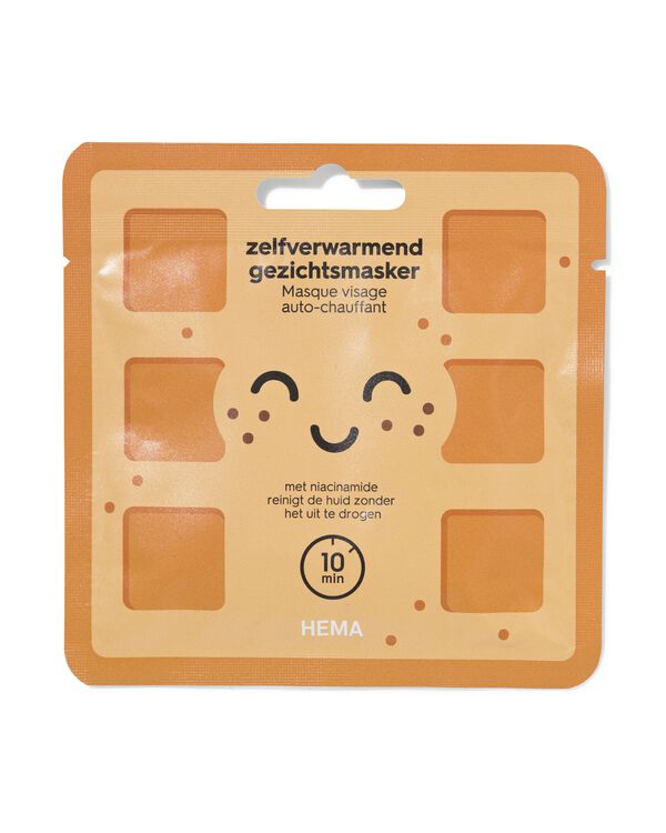 masque facial auto-chauffant gaufre - 17860184 - HEMA