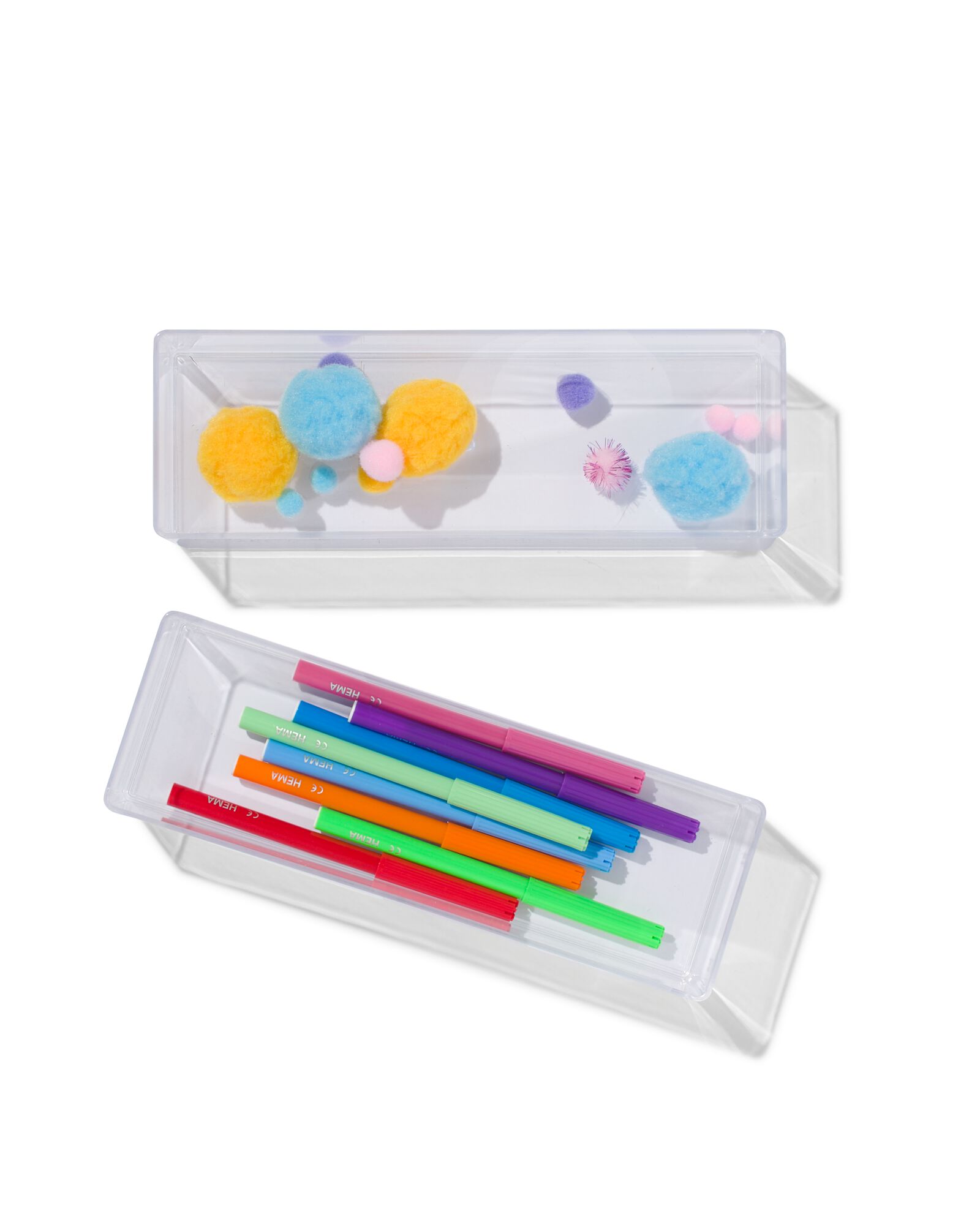 bakje transparant M - 2 stuks - 39822141 - HEMA