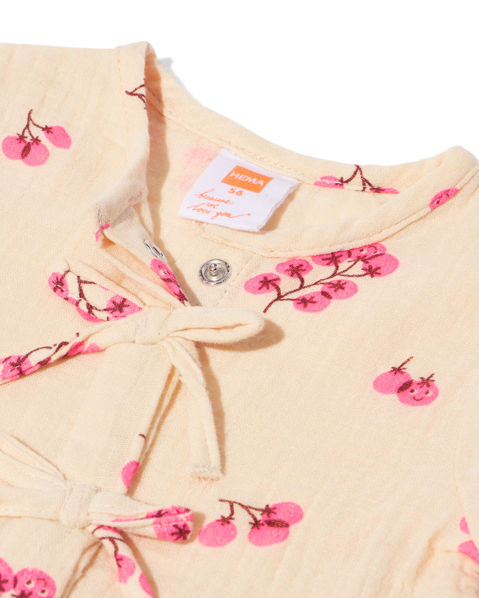 babytuniek ecru ecru - 33453720ECRU - HEMA