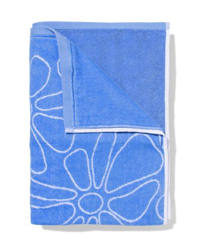 Strandtuch 90 &times; 180 cm Velours Blumen  - 5200168 - HEMA