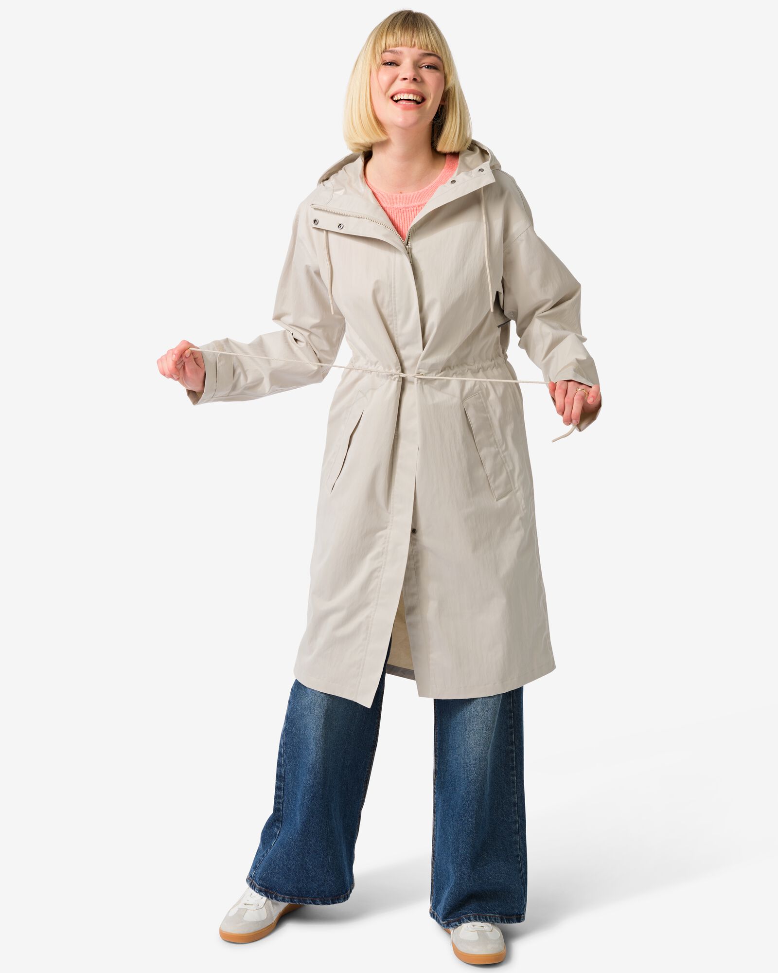 Damen-Regenjacke beige beige - 34450060BEIGE - HEMA