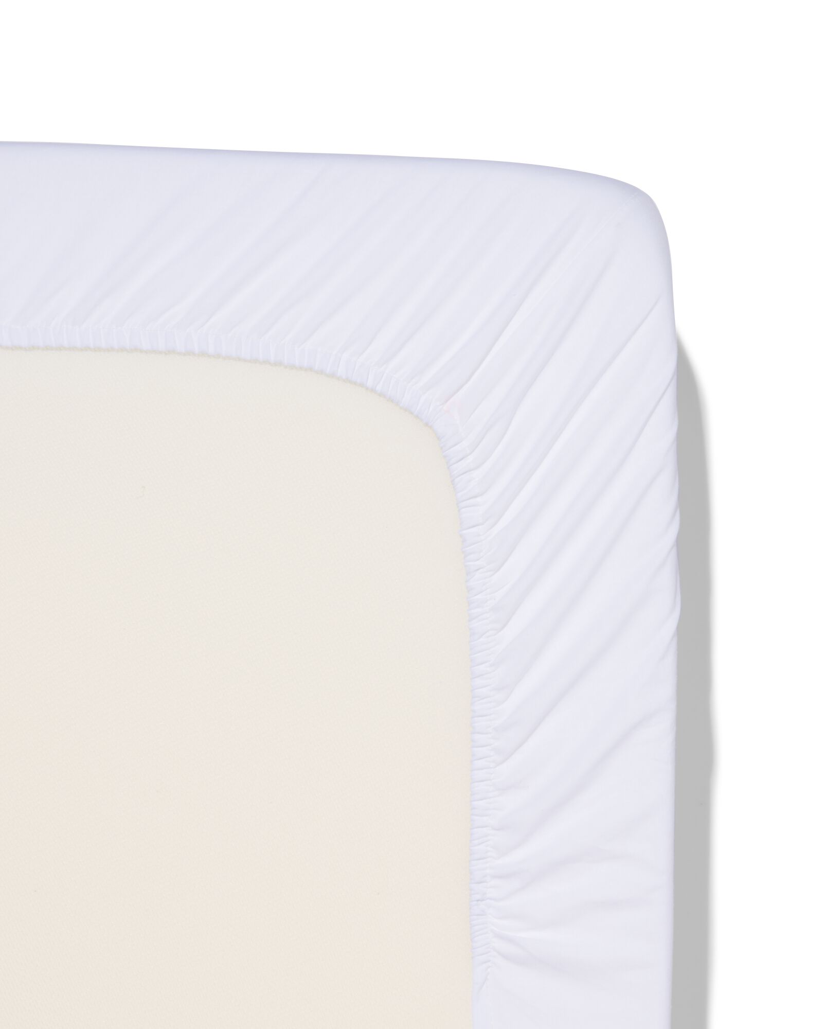 drap-housse 70x150cm coton doux blanc - 5180048 - HEMA