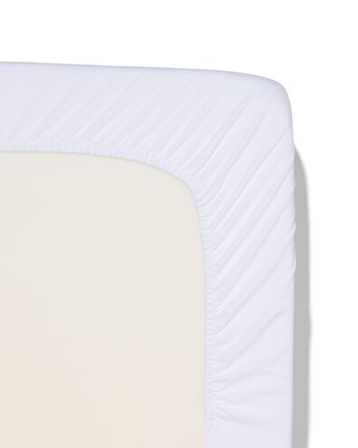 drap-housse 70x150cm coton doux blanc - 5180048 - HEMA