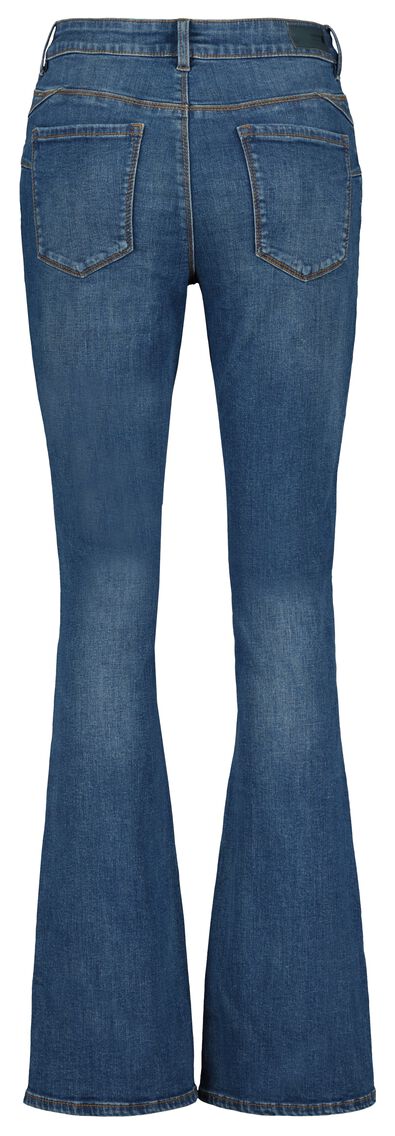 figurformende Damen-Jeans, Bootcut mittelblau mittelblau - 1000022985 - HEMA