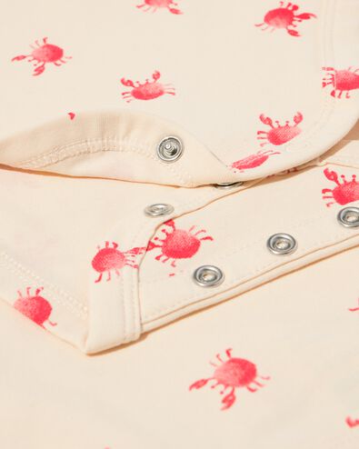 Mitwachsender Baby-Strampler, Krabben beige beige - 33301160BEIGE - HEMA
