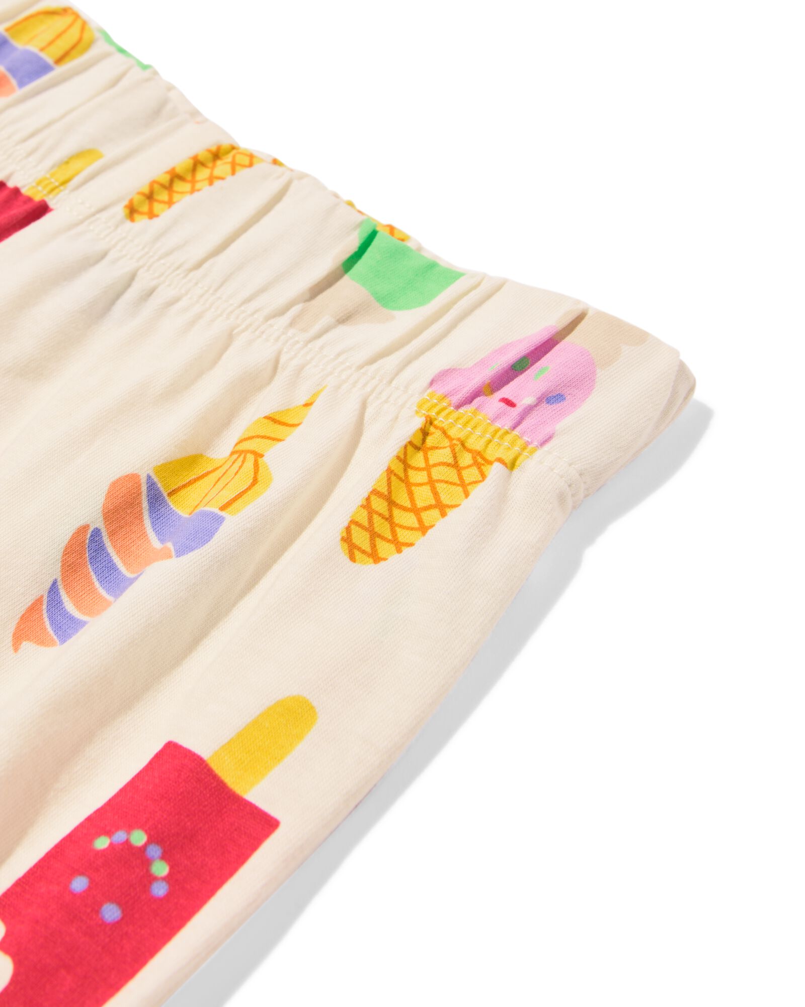 pyjacourt enfant coton stretch glaces blanc cass&eacute; - 23099980OFFWHITE - HEMA