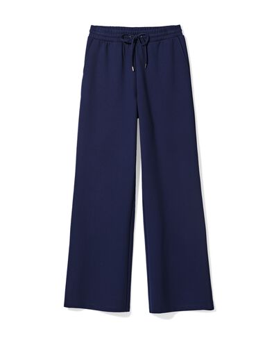 damesbroek Wendy wide leg donkerblauw donkerblauw - 36206270DARKBLUE - HEMA
