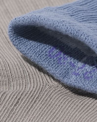 chaussettes enfant c&ocirc;tel&eacute;es - 5 paires bleu moyen bleu moyen - 4320805MIDBLUE - HEMA