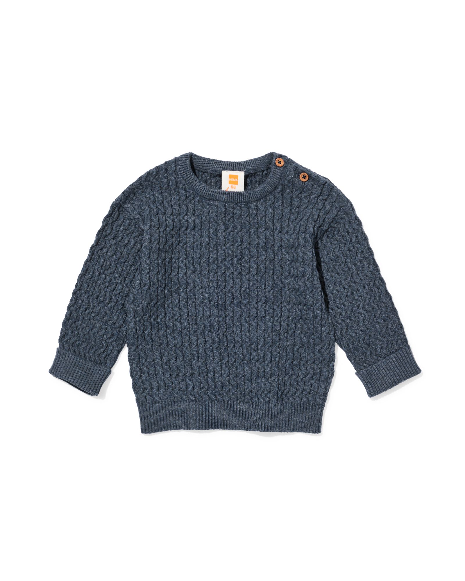 newborn trui  blauw - 33434420BLUE - HEMA
