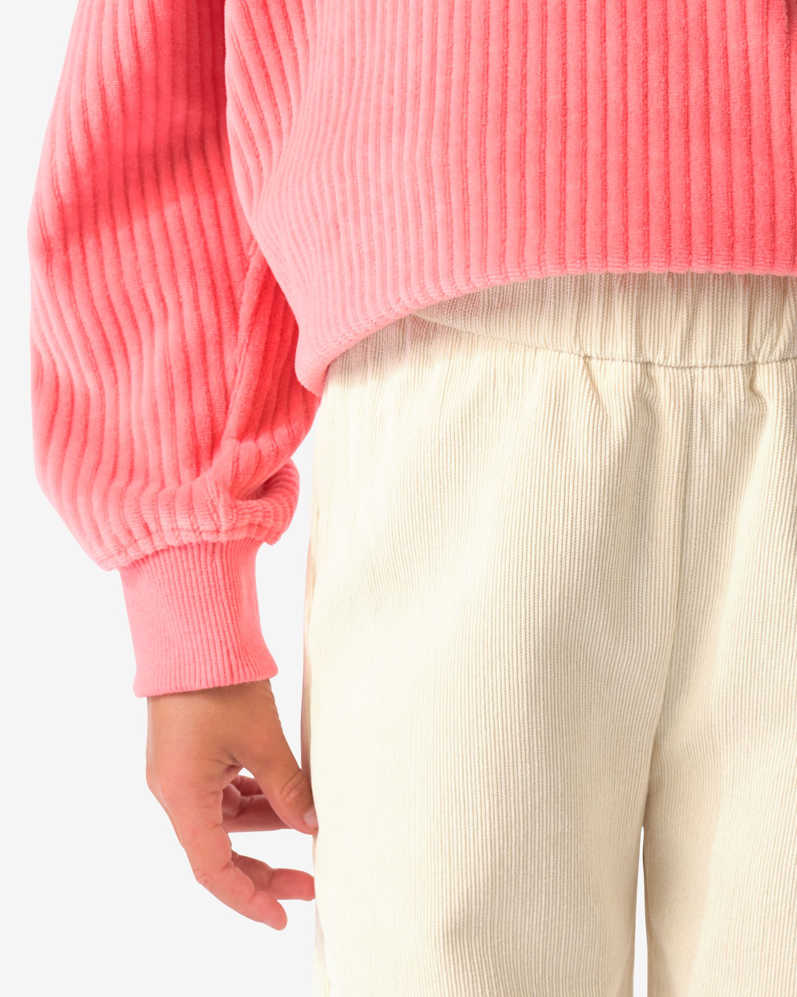 kinderlegging corduroy  ecru - 30828640ECRU - HEMA