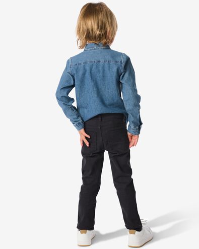 kinderbroek skinny fit zwart zwart - 30785907BLACK - HEMA