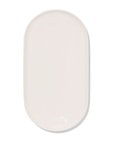 plat de service 16 x 30 x 2cm Knap new bone china blanc - 9650321 - HEMA