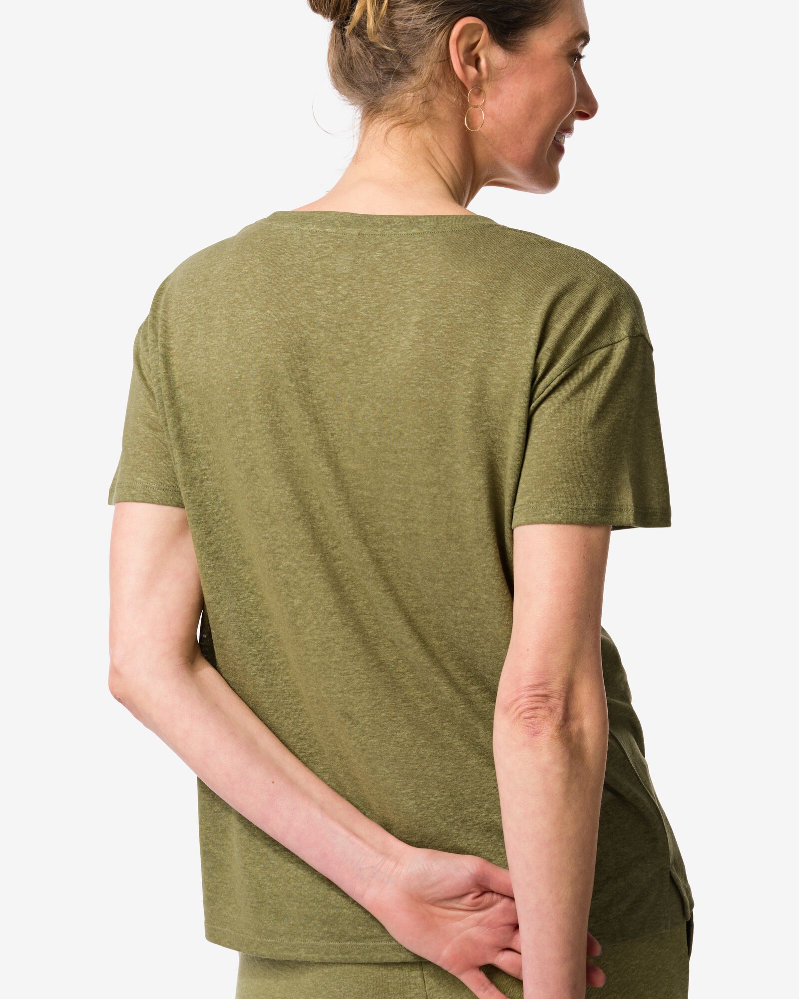 t-shirt femme Evie vert vert - 36209340GREEN - HEMA