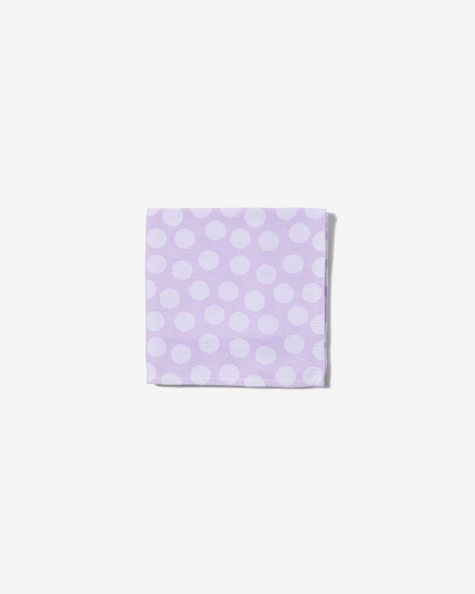 Geschirrtuch, 65 x 65 cm, Baumwolle, violett mit Punkten - 5440255 - HEMA